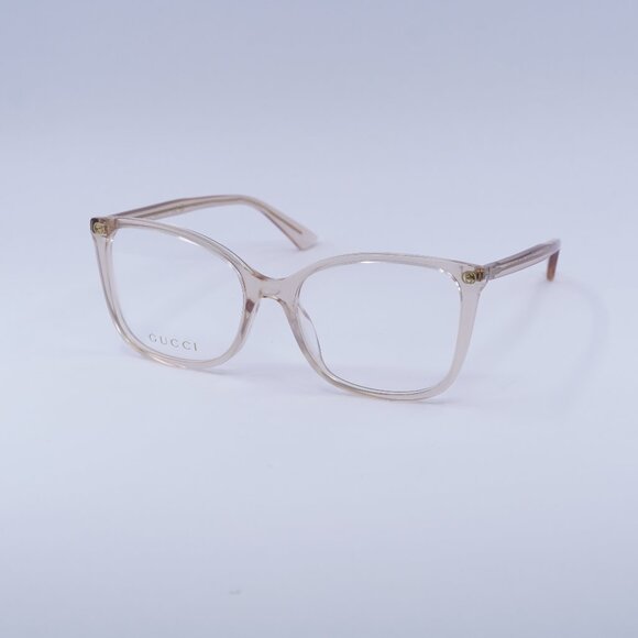 🕶️ New Gucci GG0026O 013 Eyeglasses - Nude Frame